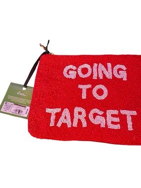 NWT Kate Spade x Target Limited Edition "Going to Target" Beaded Clutch- Red